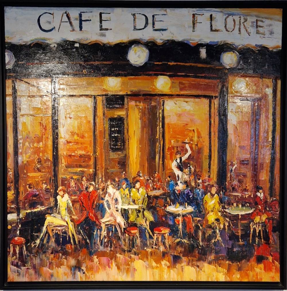 PALMIERI, AMBIANCE PARISIENNE 100X100